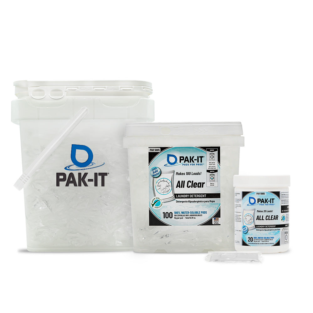 PAK-IT® All Clear Laundry Detergent-laundry detergent-PAK-IT - Pods for Pros®