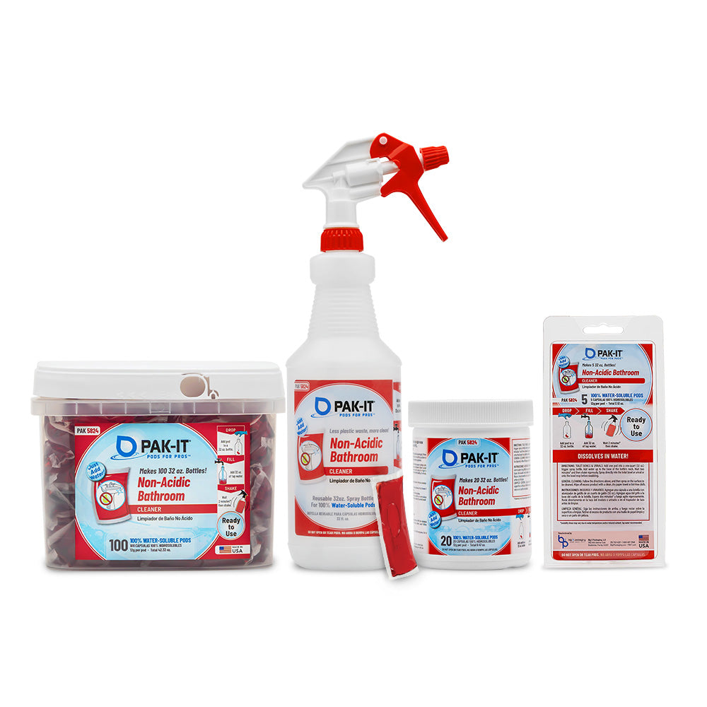 PAK-IT® Non-Acidic Bathroom Cleaner-bathroom cleaner-PAK-IT - Pods for Pros®