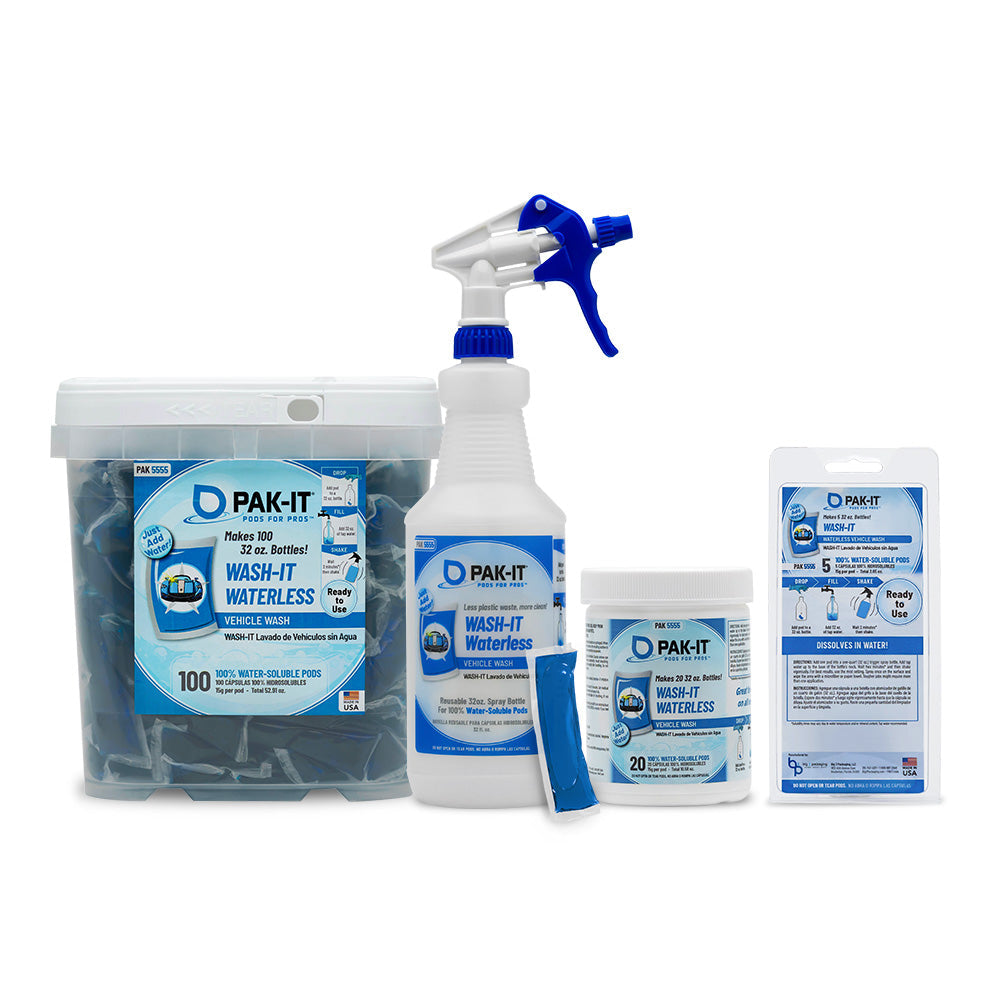 PAK-IT® Wash-It Waterless Vehicle Wash-vehicle wash-PAK-IT - Pods for Pros®