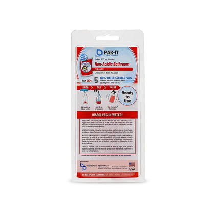 PAK-IT® Non-Acidic Bathroom Cleaner-bathroom cleaner-5ct Clamshell-Individual-PAK-IT - Pods for Pros®